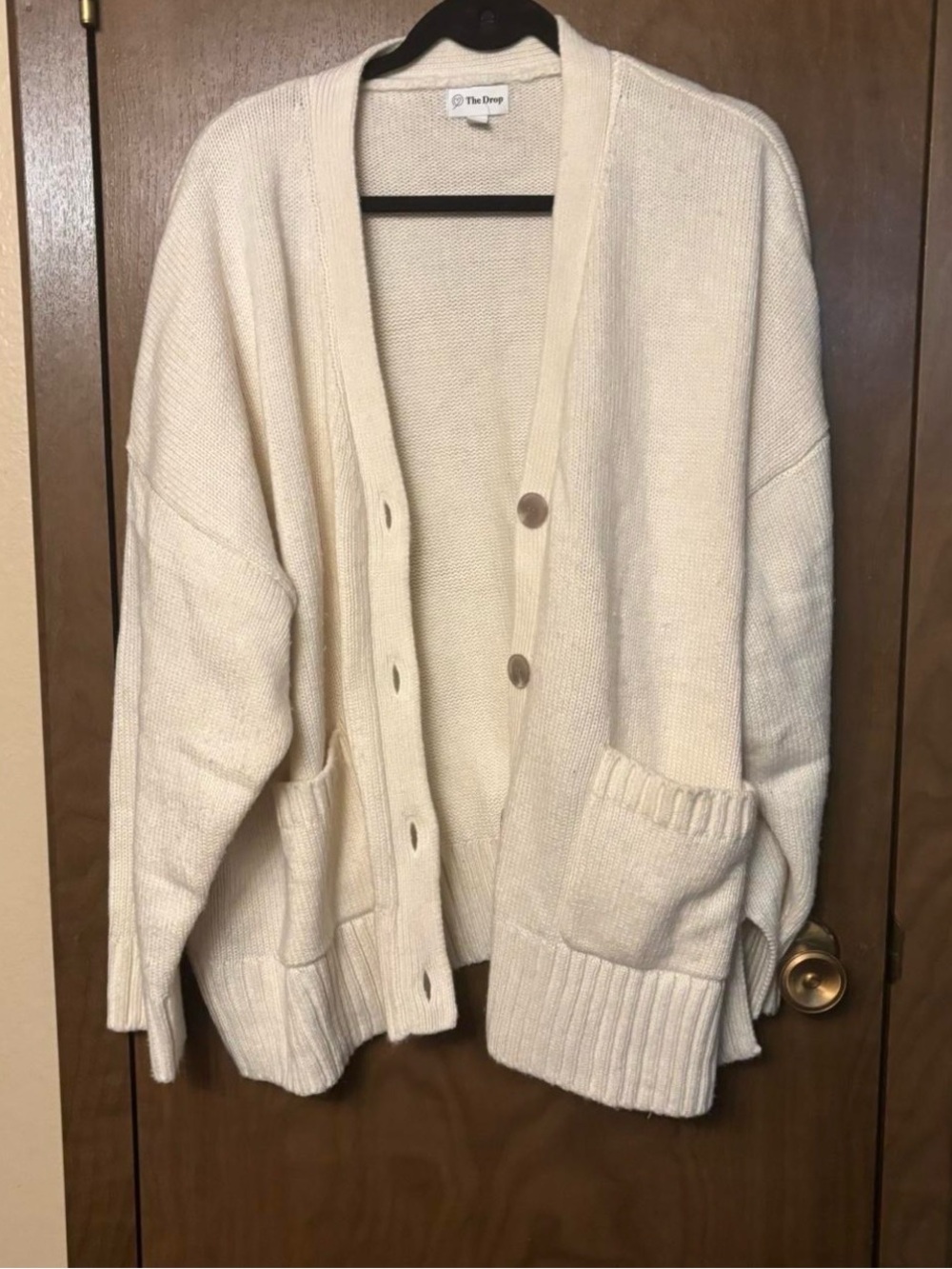 The Drop Cream White Cardigan